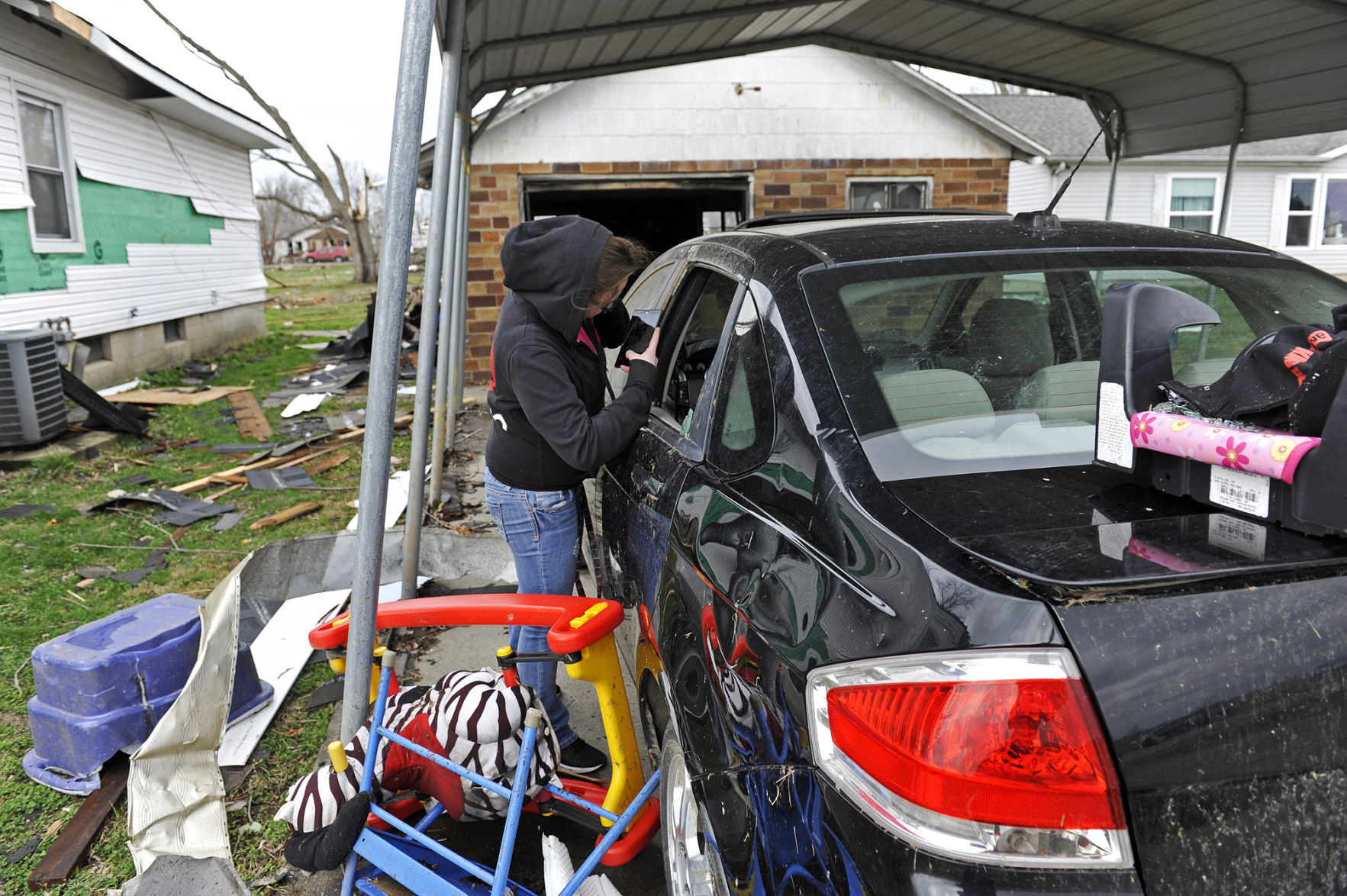Elkville tornado damage